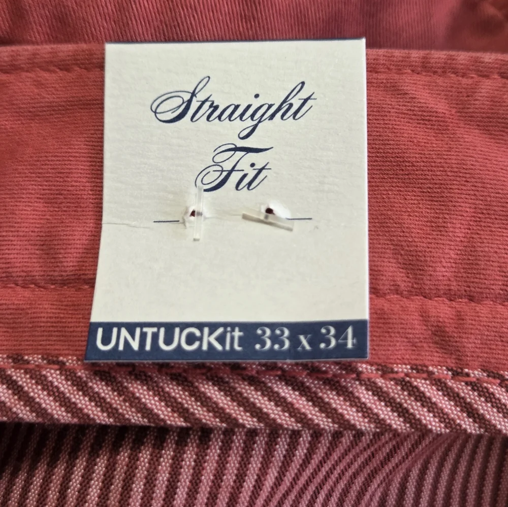 NEW Untuckit Men's El Circo Straight Leg Pants 33x34 - Picture 9 of 10